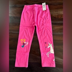 Hot Pink Gap Girls Leggings with Unicorn & Heart accents